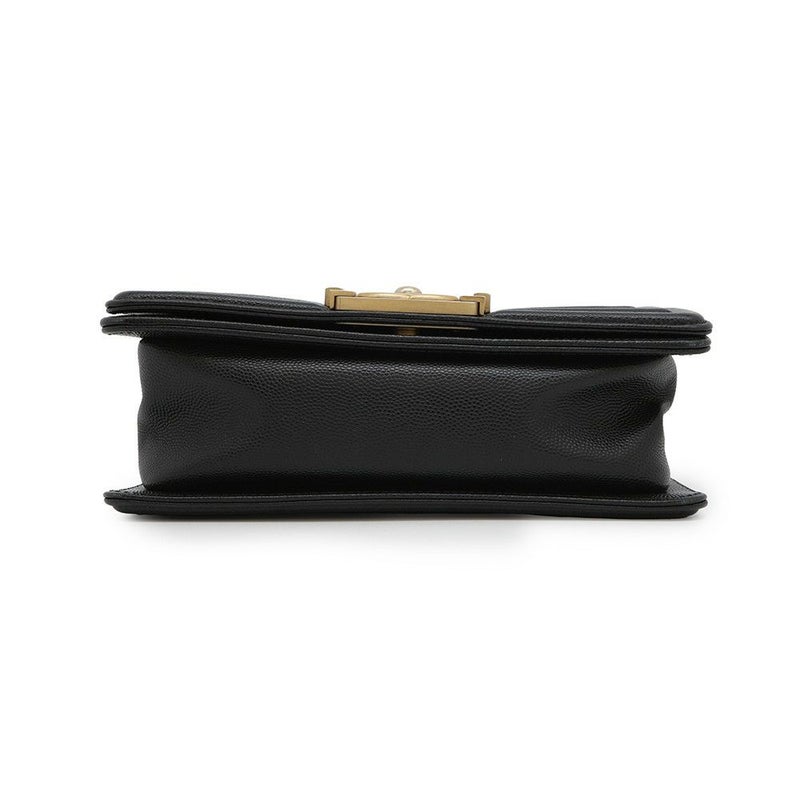 シャネル チェーンショルダーバッグ ボーイシャネル スモール マトラッセ ココマーク A67085 BOY CHANEL 黒