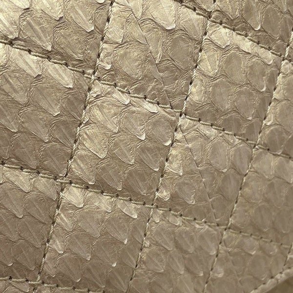 シャネル チェーンショルダーバッグ マトラッセ ココマーク パイソン A68204 CHANEL