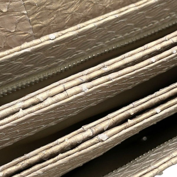 シャネル チェーンショルダーバッグ マトラッセ ココマーク パイソン A68204 CHANEL