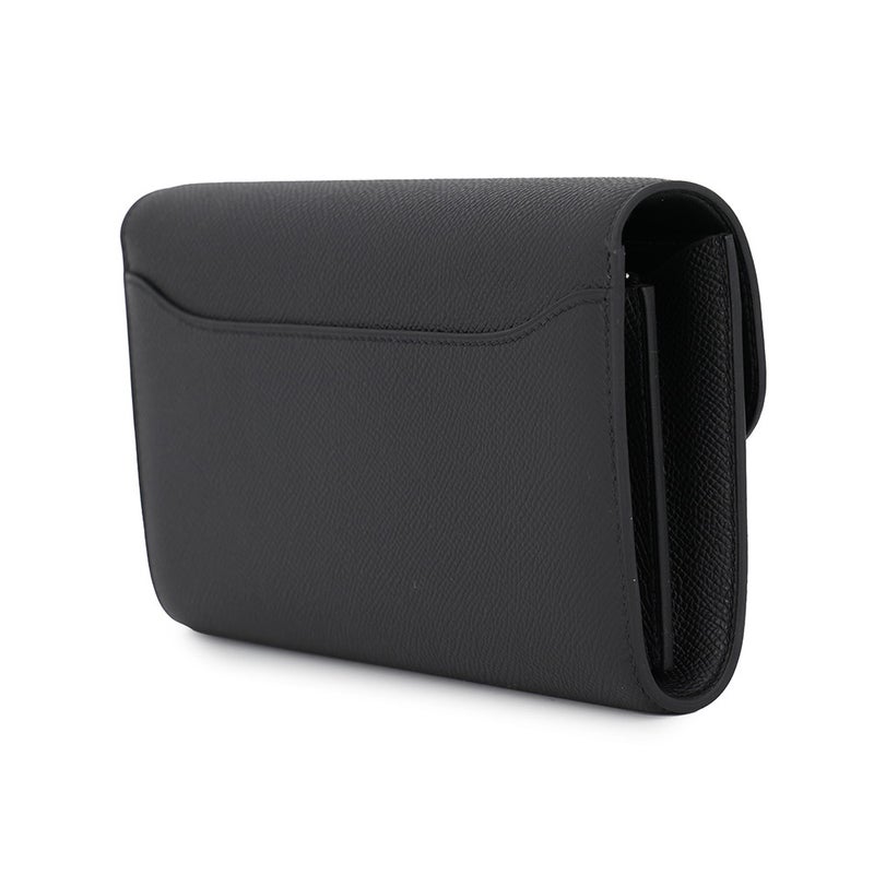 エルメス 長財布 コンスタンス トゥーゴー ロング ブラック/シルバー金具 エプソン G刻印 財布