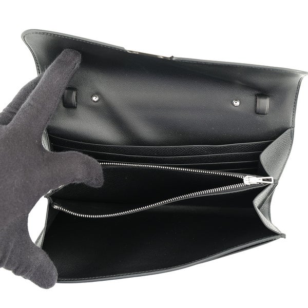 エルメス 長財布 コンスタンス トゥーゴー ロング ブラック/シルバー金具 エプソン G刻印 財布