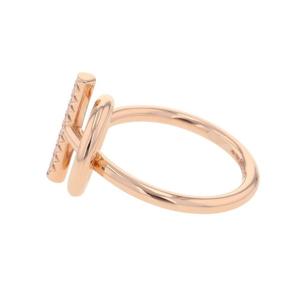 エルメス リング エシャペ PM ダイヤモンド 10P 計0.07ct K18PGピンクゴールド リングサイズ51 HERMES Echappee 指輪