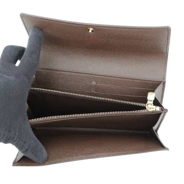 ルイヴィトン 長財布 ダミエ・エベヌ ポルトフォイユ・サラ 旧型 N61734 LOUIS VUITTON ヴィトン 財布