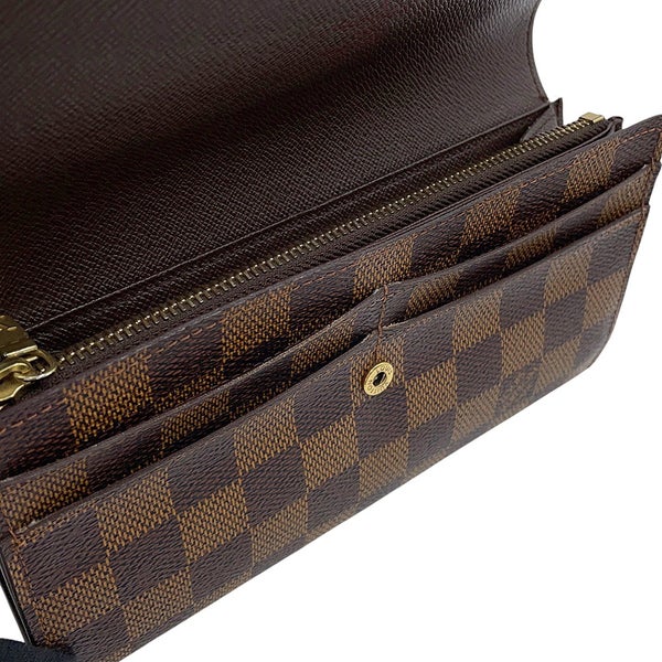 ルイヴィトン 長財布 ダミエ・エベヌ ポルトフォイユ・サラ 旧型 N61734 LOUIS VUITTON ヴィトン 財布