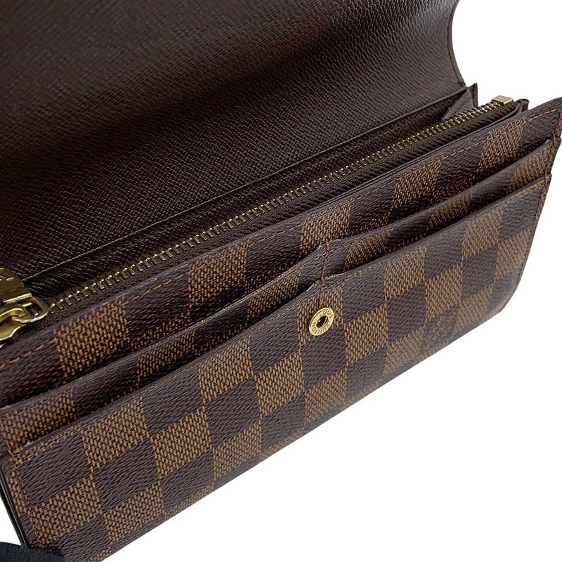 ルイヴィトン 長財布 ダミエ・エベヌ ポルトフォイユ・サラ 旧型 N61734 LOUIS VUITTON ヴィトン 財布