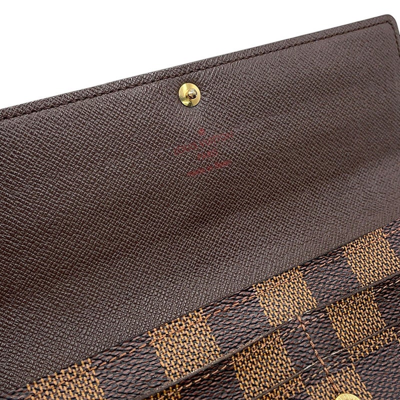 ルイヴィトン 長財布 ダミエ・エベヌ ポルトフォイユ・サラ 旧型 N61734 LOUIS VUITTON ヴィトン 財布