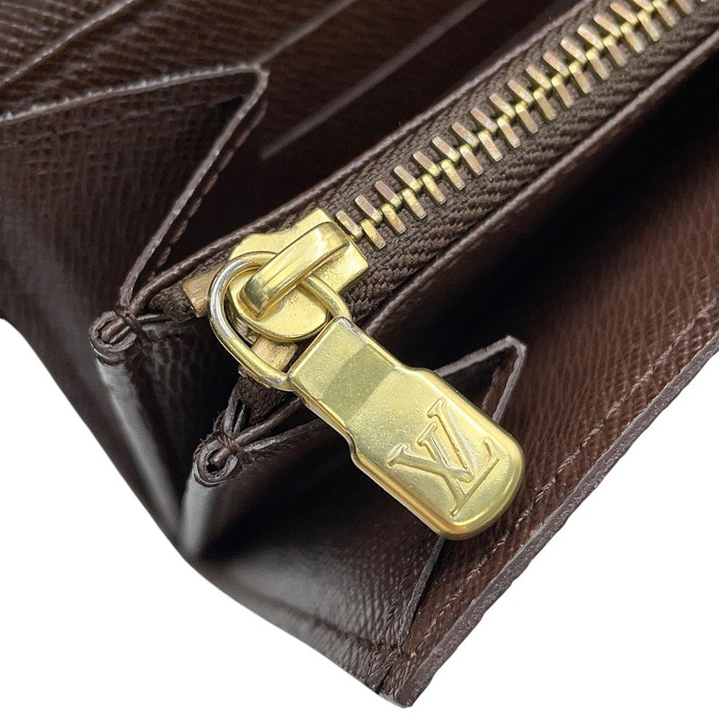 ルイヴィトン 長財布 ダミエ・エベヌ ポルトフォイユ・サラ 旧型 N61734 LOUIS VUITTON ヴィトン 財布