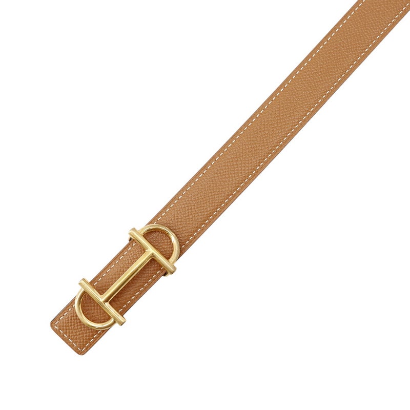 エルメス ベルト ガンマ ブラック/ゴールド/ゴールド金具 スイフト/エプソン U刻印 サイズ85 HERMES リバーシブル