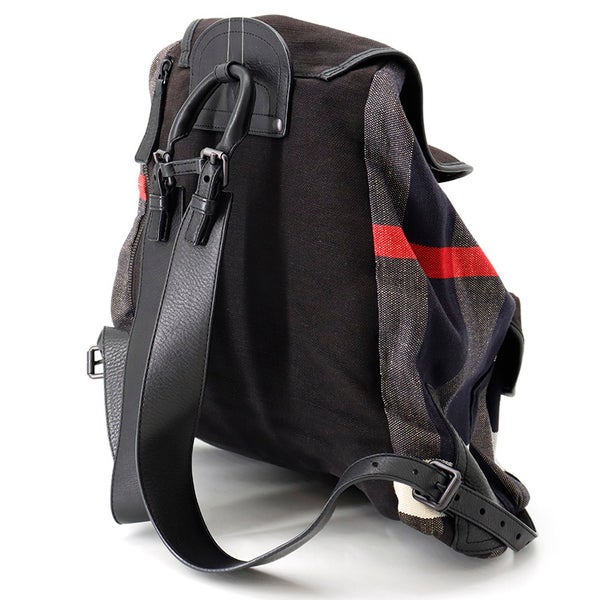 バーバリー リュック キャンバス バックパック 3945950 BURBERRY バッグ リュックサック 黒