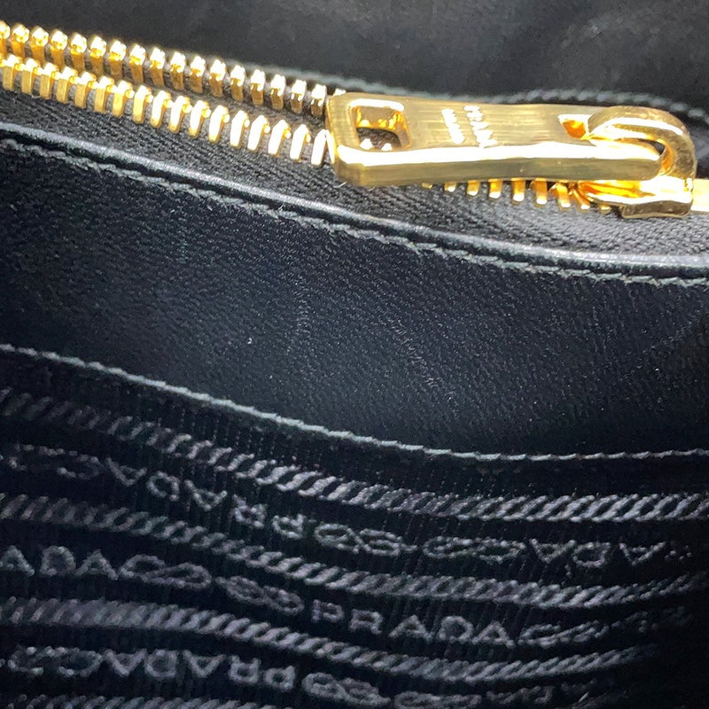 プラダ ハンドバッグ ギャザー ナッパゴーフル 1BA173 PRADA 2way 黒