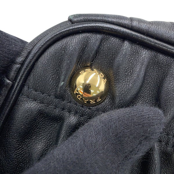 プラダ ハンドバッグ ギャザー ナッパゴーフル 1BA173 PRADA 2way 黒