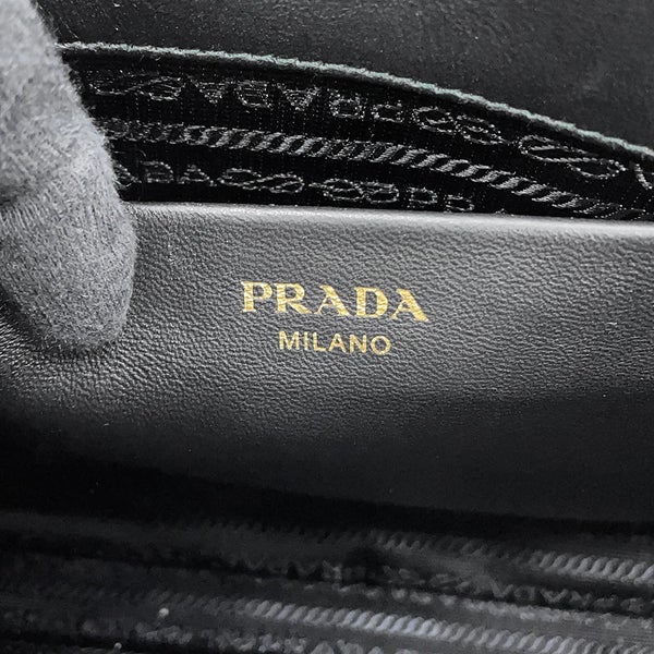 プラダ ハンドバッグ ギャザー ナッパゴーフル 1BA173 PRADA 2way 黒