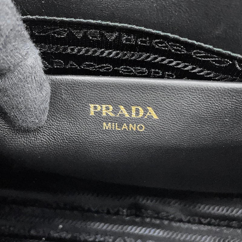 プラダ ハンドバッグ ギャザー ナッパゴーフル 1BA173 PRADA 2way 黒