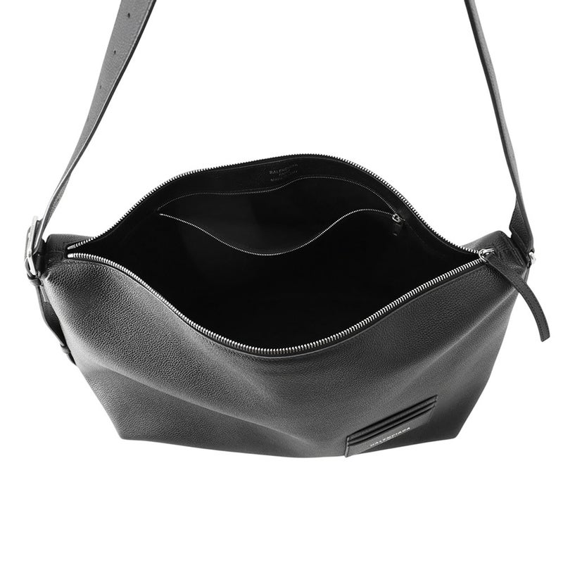 バレンシアガ ショルダーバッグ クレジット メッセンジャーバッグ ラージ ソフトグレインカーフレザー 806247 BALENCIAGA 黒
