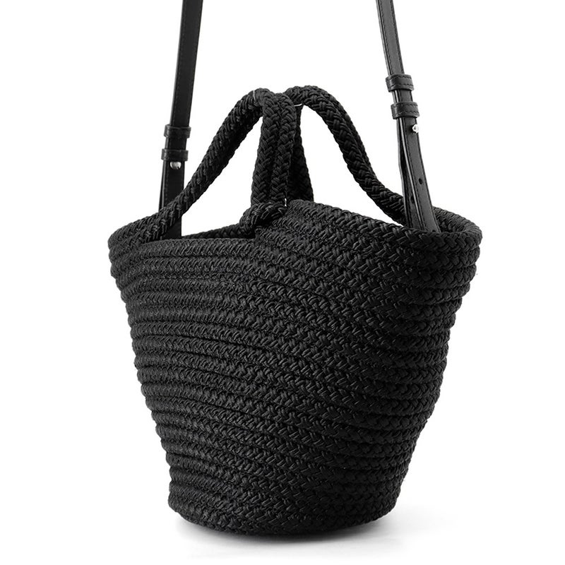 バレンシアガ ハンドバッグ イビザ バスケット バッグ ナイロン 695612 BALENCIAGA 2way かごバッグ 黒