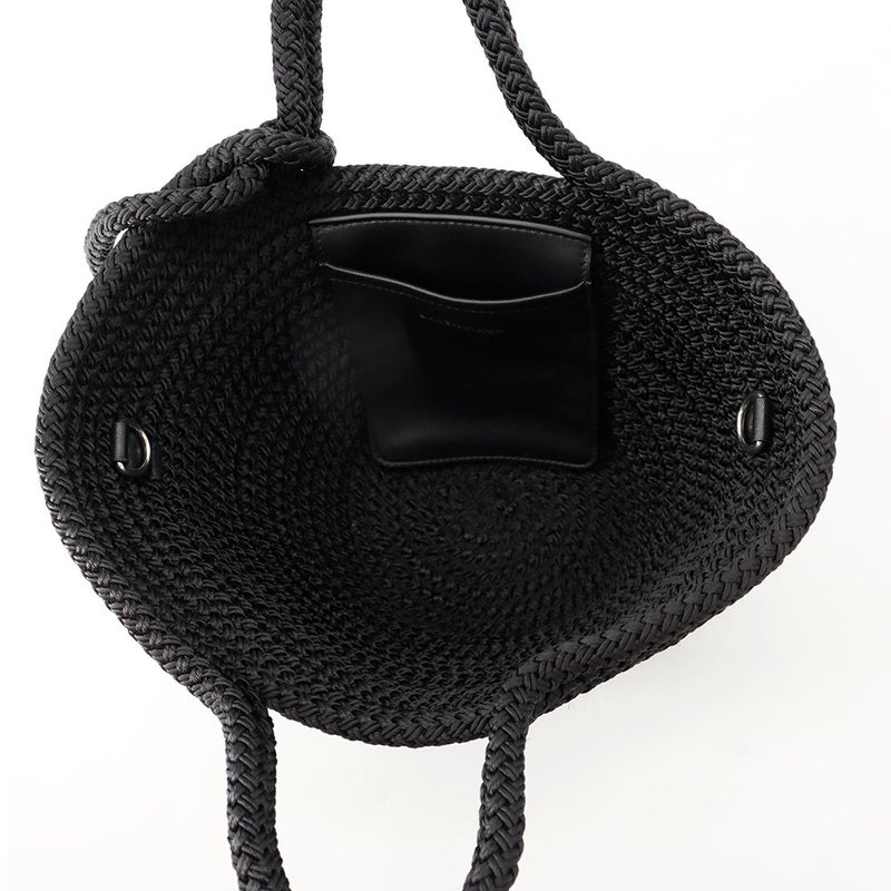 バレンシアガ ハンドバッグ イビザ バスケット バッグ ナイロン 695612 BALENCIAGA 2way かごバッグ 黒