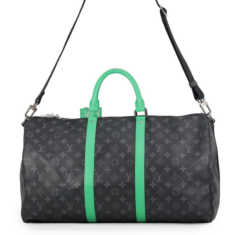 ルイヴィトン ボストンバッグ モノグラム・エクリプス キーポル・ バンドリエール50 M26434 LOUIS VUITTON トラベルバッグ 黒