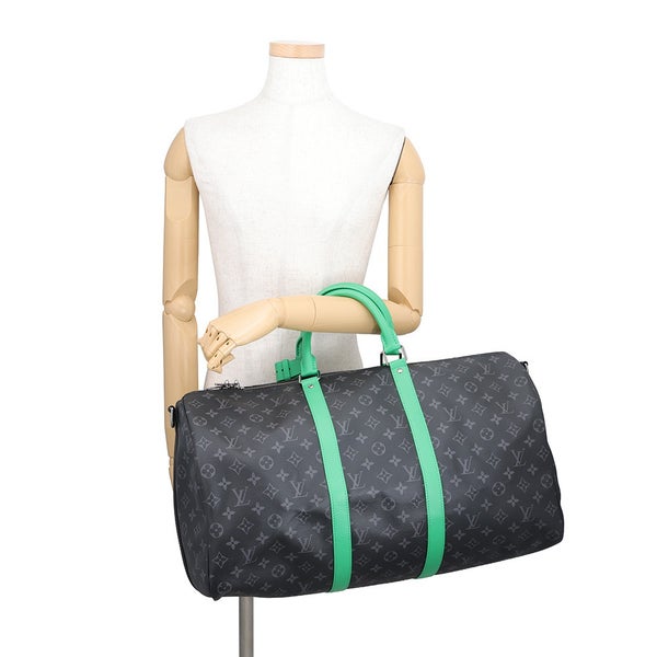ルイヴィトン ボストンバッグ モノグラム・エクリプス キーポル・ バンドリエール50 M26434 LOUIS VUITTON トラベルバッグ 黒