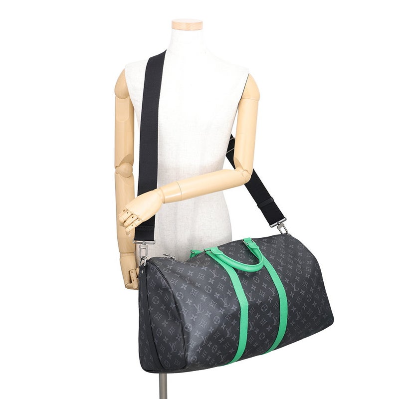 ルイヴィトン ボストンバッグ モノグラム・エクリプス キーポル・ バンドリエール50 M26434 LOUIS VUITTON トラベルバッグ 黒