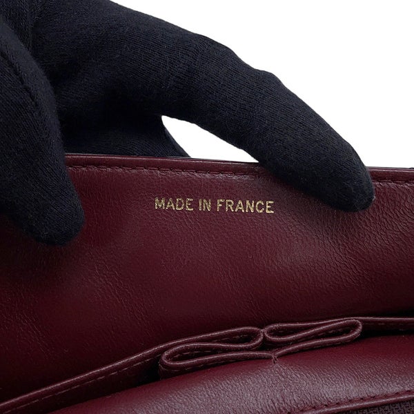 シャネル チェーンショルダーバッグ マトラッセ ココマーク フルフラップ ラムスキン A02500 CHANEL 黒