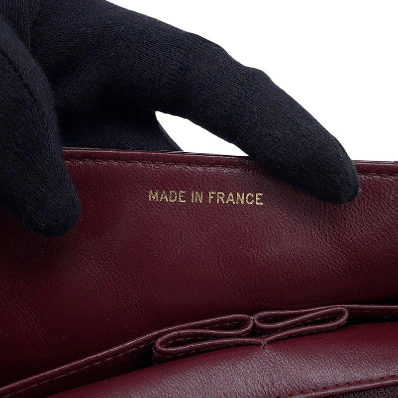 シャネル チェーンショルダーバッグ マトラッセ ココマーク フルフラップ ラムスキン A02500 CHANEL 黒