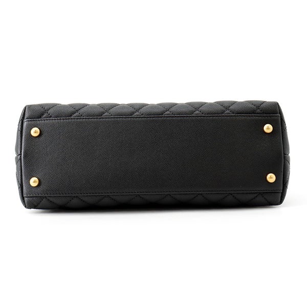 シャネル ハンドバッグ マトラッセ ココマーク ココハンドル フラップ キャビアスキン A92991 CHANEL ２wayショルダー 黒