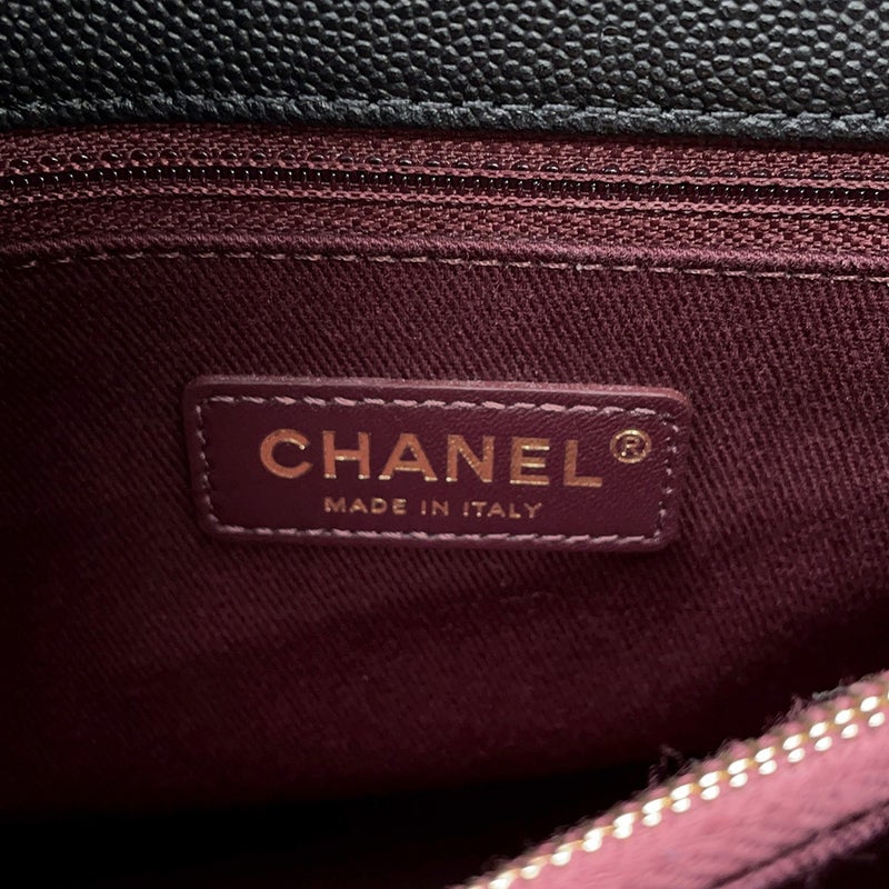 シャネル ハンドバッグ マトラッセ ココマーク ココハンドル フラップ キャビアスキン A92991 CHANEL ２wayショルダー 黒