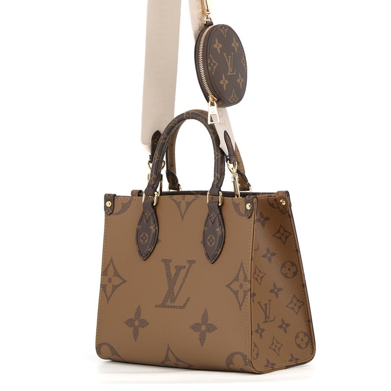 ルイヴィトン ハンドバッグ モノグラム・リバース ジャイアント オンザゴー PM M46373 ヴィトン 2wayショルダーバッグ