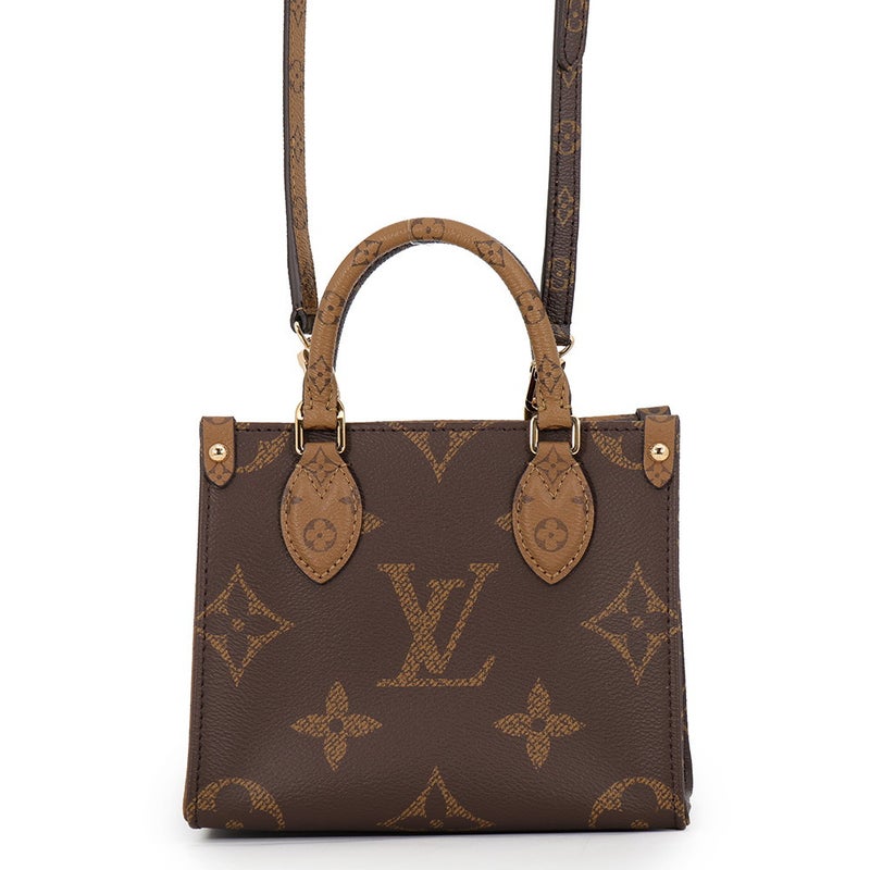 ルイヴィトン ハンドバッグ モノグラム・リバース オンザゴーBB M46839 LOUIS VUITTON 2wayショルダーバッグ