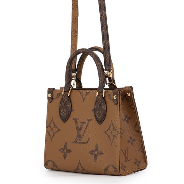 ルイヴィトン ハンドバッグ モノグラム・リバース オンザゴーBB M46839 LOUIS VUITTON 2wayショルダーバッグ