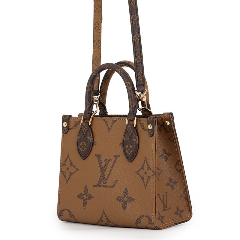 ルイヴィトン ハンドバッグ モノグラム・リバース オンザゴーBB M46839 LOUIS VUITTON 2wayショルダーバッグ