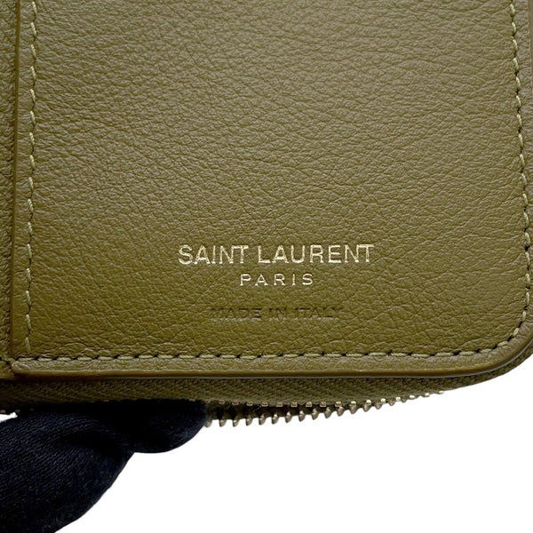 サンローランパリ 二つ折り財布 YSL コンパクトジップ アラウンドウォレット レザー 668936 SAINT LAURENT PARIS 財布