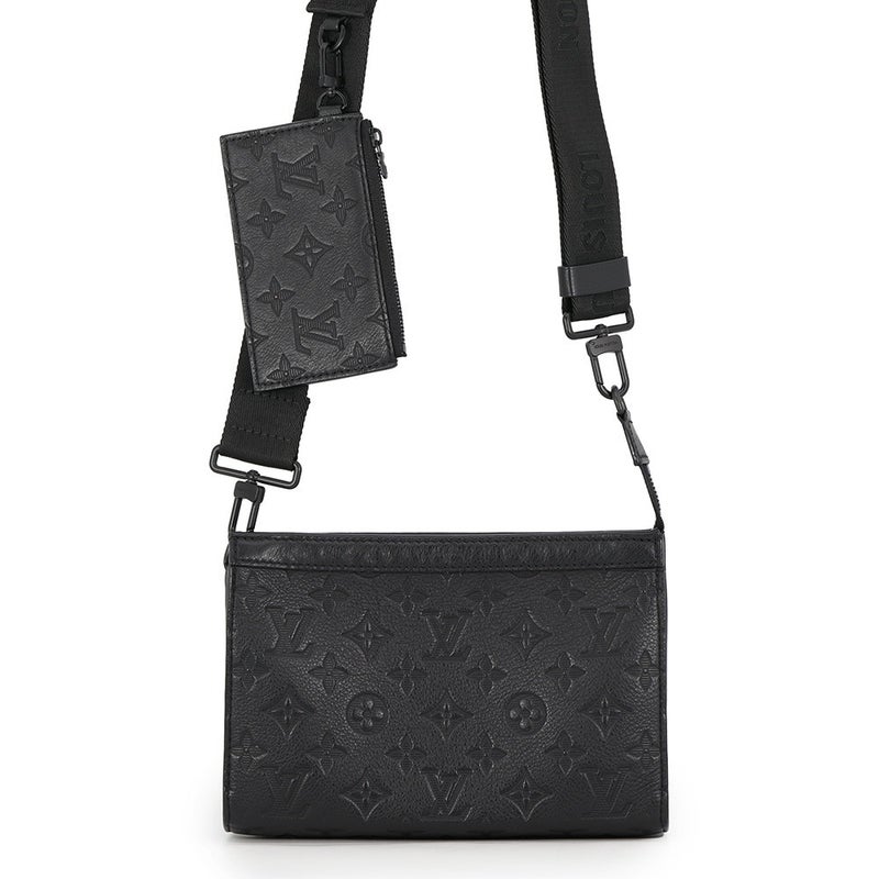 ルイヴィトン ショルダーバッグ モノグラム・シャドウ ガストン・ウエアラブル ウォレット M81115 LOUIS VUITTON 黒 ブラック