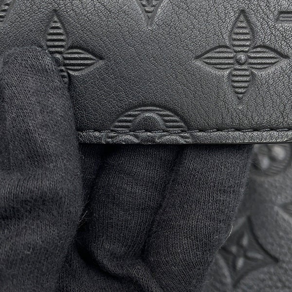 ルイヴィトン ショルダーバッグ モノグラム・シャドウ ガストン・ウエアラブル ウォレット M81115 LOUIS VUITTON 黒 ブラック