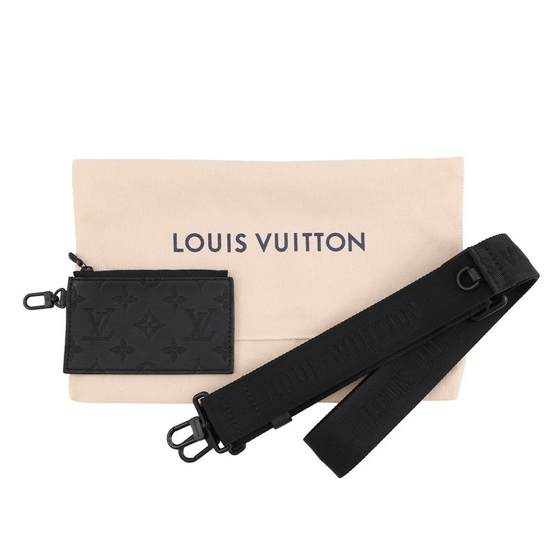 ルイヴィトン ショルダーバッグ モノグラム・シャドウ ガストン・ウエアラブル ウォレット M81115 LOUIS VUITTON 黒 ブラック