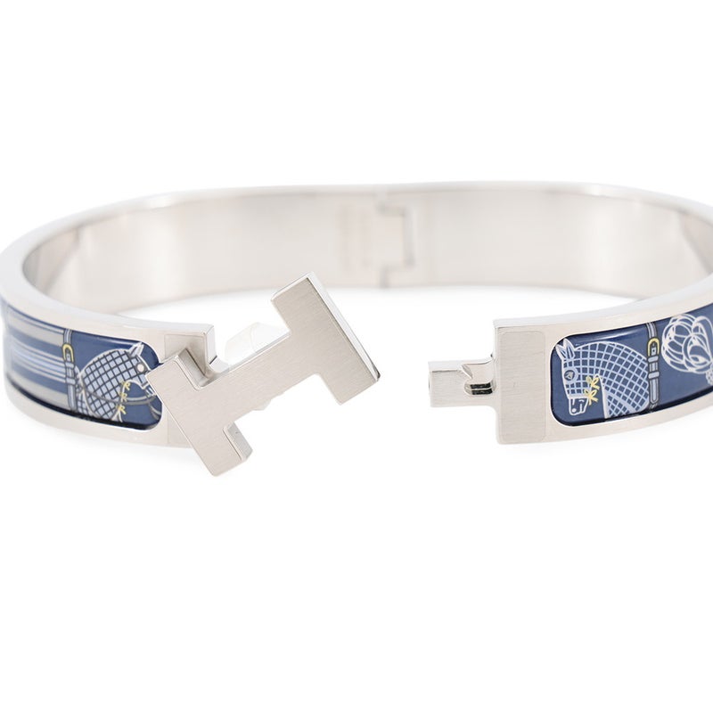 エルメス ブレスレット クリックHH 馬着 ブルーダイ HERMES アクセサリー