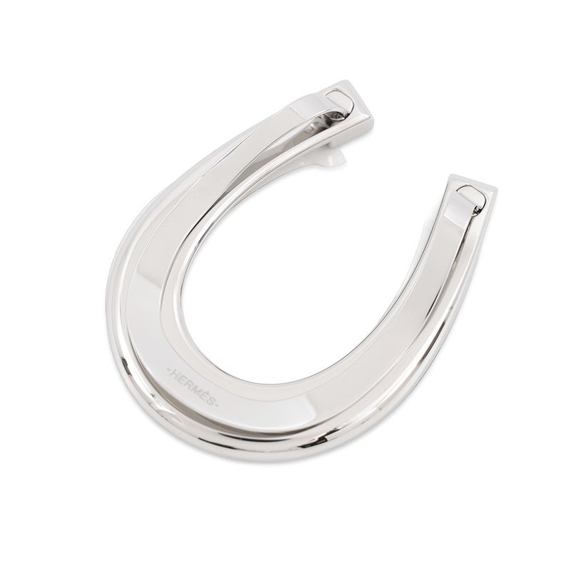 エルメス マネークリップ Luck シルバー HERMES 財布 メンズ ラック ホースシュー 馬蹄