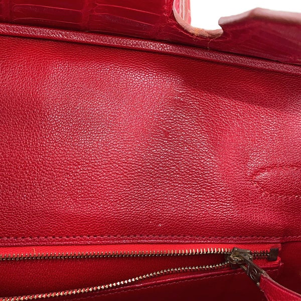 エルメス バーキン30 ブレイズ/シルバー金具 ポロサスシャイン □E刻印 HERMES Birkin ハンドバッグ