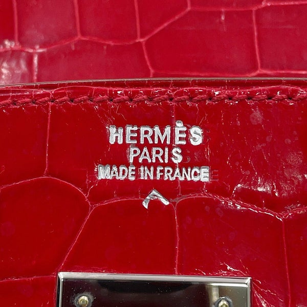 エルメス バーキン30 ブレイズ/シルバー金具 ポロサスシャイン □E刻印 HERMES Birkin ハンドバッグ