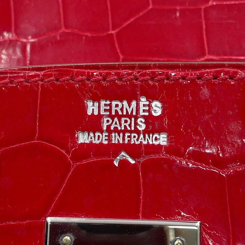 エルメス バーキン30 ブレイズ/シルバー金具 ポロサスシャイン □E刻印 HERMES Birkin ハンドバッグ