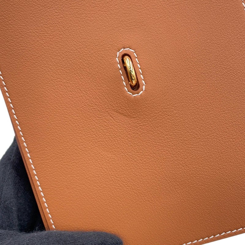 エルメス ノートカバー カルネ・シークレット ゴールド/ゴールド金具 スイフト W刻印 HERMES アニマポリス