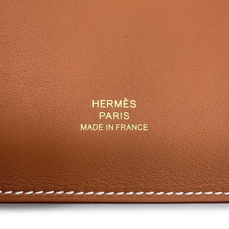 エルメス ノートカバー カルネ・シークレット ゴールド/ゴールド金具 スイフト W刻印 HERMES アニマポリス