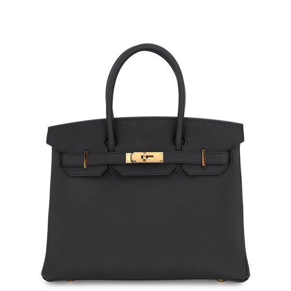 エルメス バーキン30 ブラック/ゴールド金具 トゴ W刻印 HERMES Birkin 