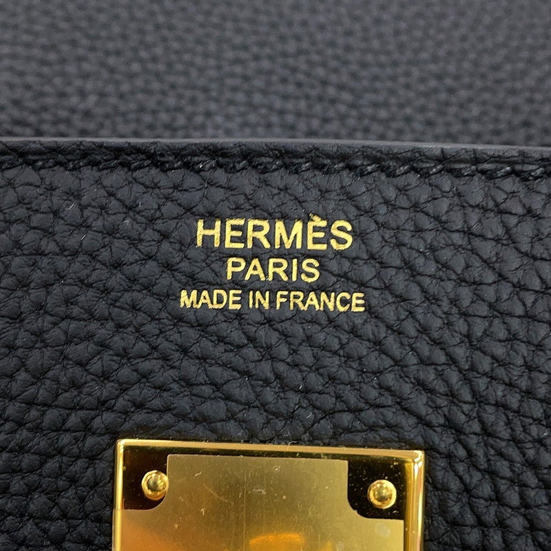 エルメス バーキン30 ブラック/ゴールド金具 トゴ W刻印 HERMES Birkin ハンドバッグ 黒