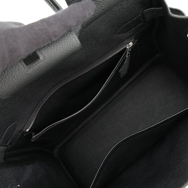エルメス バーキン30 ブラック/シルバー金具 トゴ G刻印 HERMES Birkin ハンドバッグ 黒