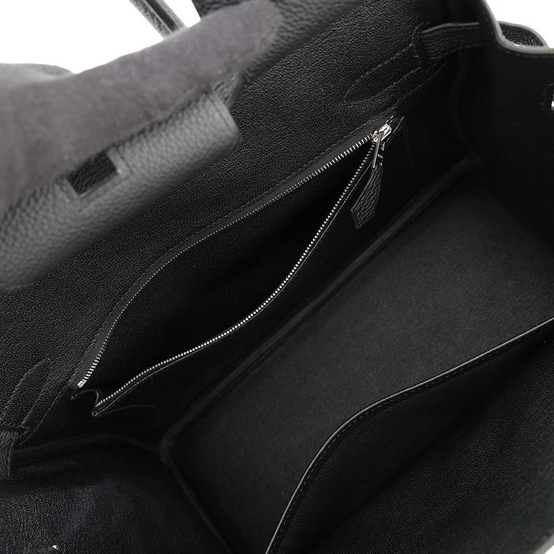 エルメス バーキン30 ブラック/シルバー金具 トゴ G刻印 HERMES Birkin ハンドバッグ 黒