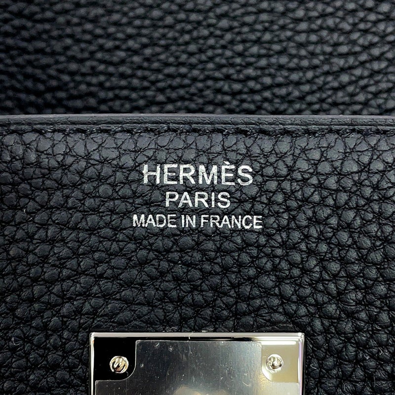 エルメス バーキン30 ブラック/シルバー金具 トゴ G刻印 HERMES Birkin ハンドバッグ 黒