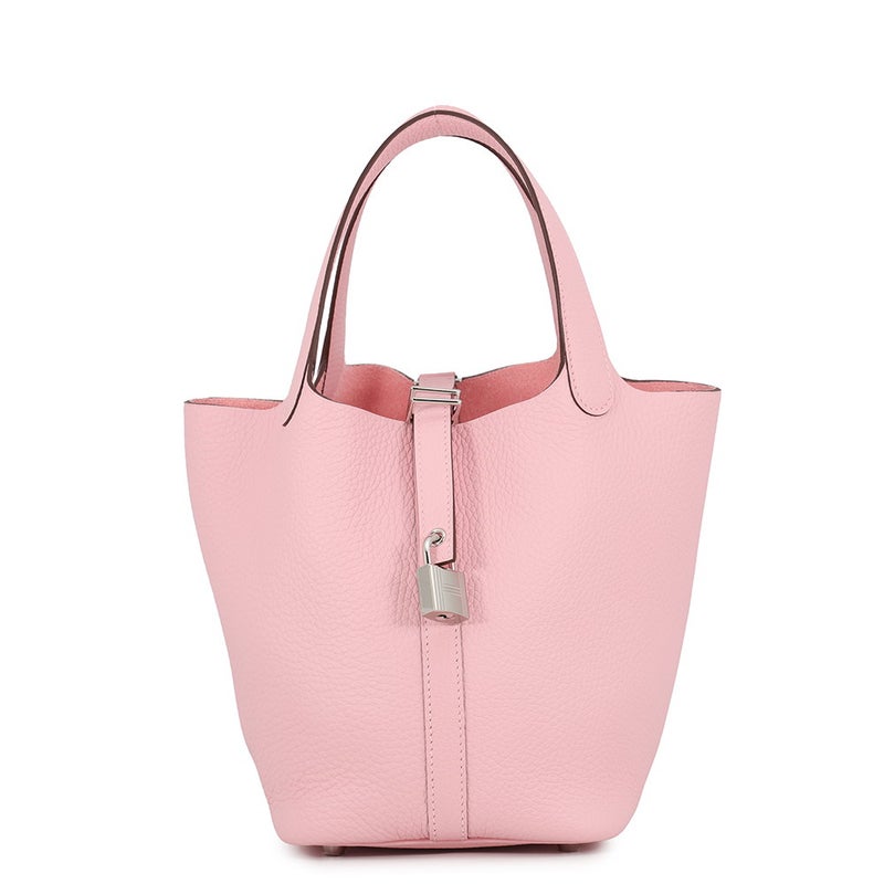 エルメス ハンドバッグ ピコタンロックPM ローズサクラ/シルバー金具 トリヨンクレマンス K刻印 HERMES