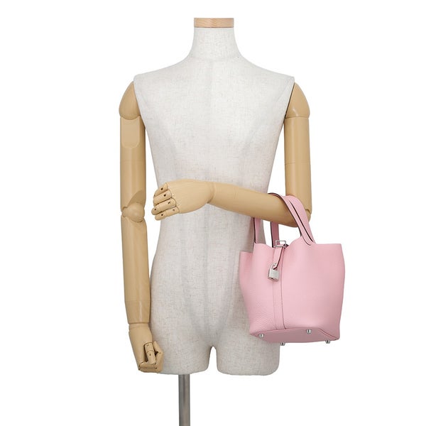 エルメス ハンドバッグ ピコタンロックPM ローズサクラ/シルバー金具 トリヨンクレマンス K刻印 HERMES