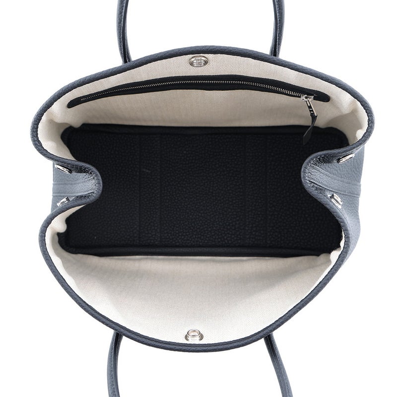エルメス トートバッグ ガーデンパーティTPM ブラック/シルバー金具 ネゴンダ G刻印 HERMES Garden Party 黒